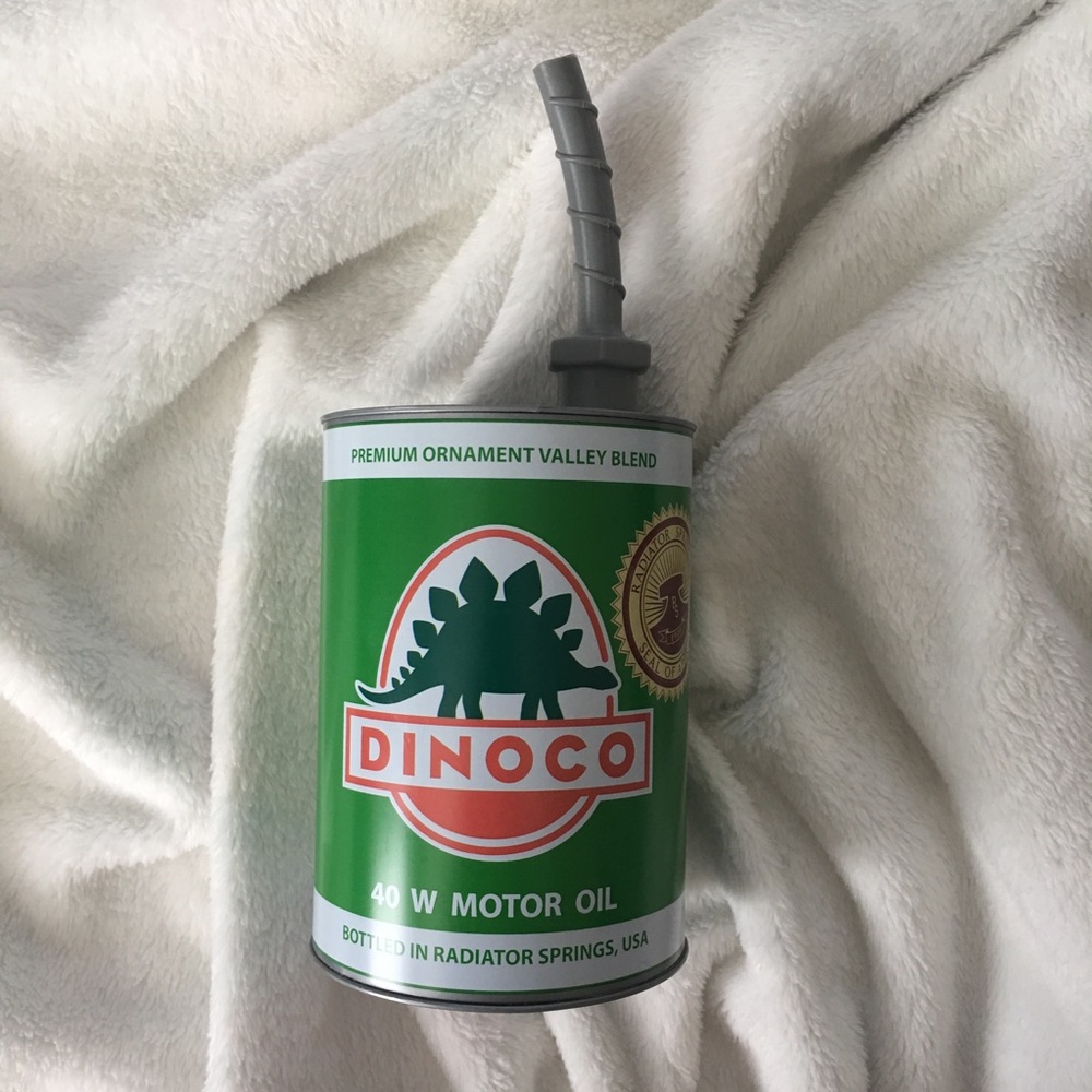 Cars Land GREEN Dinoco Oil Souvenir Cup